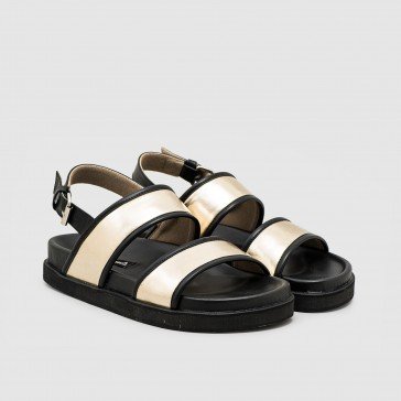 Aurellia Gold Sandals Platform