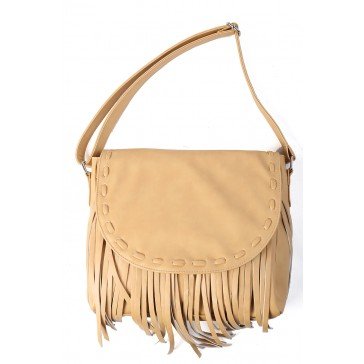 Andretelli Fringe Sling Bag Cream